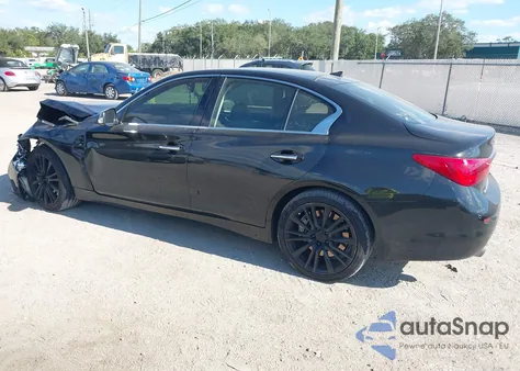 2016 Infiniti Q50 3.0T Red Sport 400 from USA, damaged, VIN JN1FV7ARXGM450763